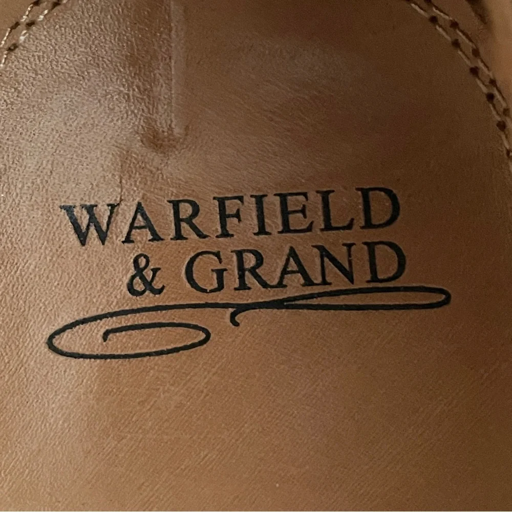 Warfield & Grand Hastings mens two tone brogue oxford wingtip brown academia